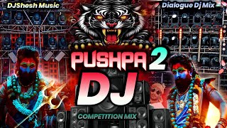 PUSHPA 2 NEW DIALOGUE COMPETITION SONG  EDM DJ SONG SOUND CHECK VIBRATION  DJ SONG REMIX PUSHPA 2 [upl. by Halik]