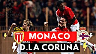 Monaco vs Deportivo la Coruña 83 All Goals amp Highlights  UEFA Champions League 2003 [upl. by Christabelle146]