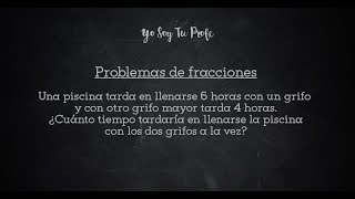 Problemas de fracciones Videotutorial [upl. by Mellar912]