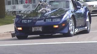 1500 Hp corvette at car show [upl. by Anivad]