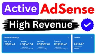 AdSense Active Dashboard New Method 2024  Google AdSense Approval In 24 Hour  The Banned [upl. by Korenblat88]