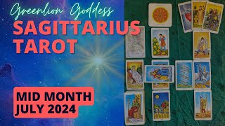 SAGITTARIUS TAROT quotBOOM A HAPPY BREAKTHROUGHquot MID MONTH JULY 2024 [upl. by Eiramaliehs]