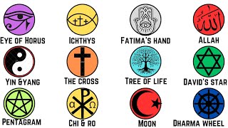 Every COMMON RELIGIOUS SYMBOL Explained in 4 minutes [upl. by Erv]