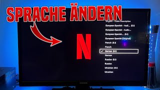 Netflix SPRACHE ändern auf FERNSEHER  Tutorial [upl. by Coleville]