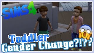 The Sims  TODDLER GENDER CHANGE [upl. by Ayim]