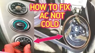 How to fix car ac not blowing cold aircar ac not cold enough [upl. by Bandeen]