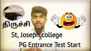 Trichy St Joseph college PG Entrance Test Start 26072021😃✌️ Instructions [upl. by Namzaj]