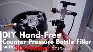 DIY HandFree Counter Pressure Bottle Filler with 3DPrinter [upl. by Ciel]