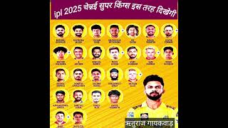 CSK ipl retention 2025  CSK 2025squad [upl. by Hgeilyak]