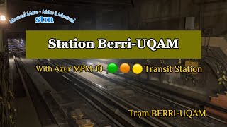 STM•Montreal Metro Station BERRIUQAMTransit Station with Azur Trạm BerriUQAM Sep272024 [upl. by Linea967]