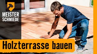 Holzterrasse bauen  HORNBACH Meisterschmiede [upl. by Monda]