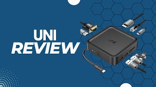 Review uni USB C Docking Station Dual Monitor with HDMIVGA 10 in 1 USB C Hub with HDMI VGA [upl. by Beverie]