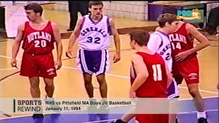 PEGTV Sports Rewind  RHS vs Pittsfield MA Boys JV Basketball  January 11 1994 [upl. by Justino]