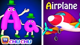 Phonics Song 2 with TWO Words in 3D  A For Airplane  ABC Alphabet Songs with Sounds for Children [upl. by Wappes]