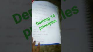 Deming 14 principles KARUNAEDUCATION✌️ [upl. by Oicneserc]