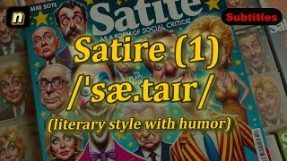 n Satire meaning literary style with humor with 5 examples [upl. by Ahsitnauq]