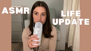 ASMR Whisper Ramble  Close Whispered Life Update with Gum Chewing [upl. by Hayilaa]