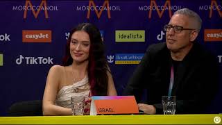 Press Conference Israel  Eden Golan – Hurricane Semi Final 2 Eurovision2024 [upl. by Ahseia489]