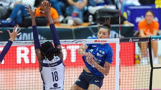 ALL quotMEGA RALLYquot of the match Conegliano  Milano in Courmayeur Cup  Lega Volley Femminile 202425 [upl. by Ahsiet869]