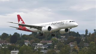 Planespotting at Bern Airport  Helvetic E190 E2 amp Lübeck Air ATR 72 [upl. by Melba]