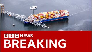 Baltimore Bridge crash cargo ship suffered critical power failure  BBC News [upl. by Rigdon]