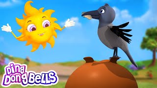 Ek Kauwa Pyasa Tha  एक कौवा प्यासा था  Hindi Rhymes For Kids  Ding Dong Bells [upl. by Sesmar]