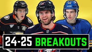 Very Early NHL Breakout Predictions For The 20242025 Season [upl. by Iturhs]