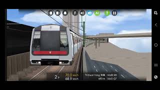 Hmmsim 2 MTR Kwun Tong Line From Tiu Keng Leng to Choi Hung MTrain [upl. by Yram]