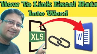 How To Link Excel Data Into Ms Word  Ms Excel Ka Data Ko Word Ke Sath Link Kaise Kare [upl. by Dale]