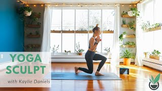 60 Min Yoga Sculpt with Kaylie Daniels [upl. by Annekcm]