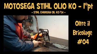 Video 04  Motosega Stihl con lubrificazione catena ko PARTE 1° smontaggio e analisi [upl. by Nosnek352]