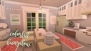 Colorful Budget Bungalow House  Bloxburg Build  alixia [upl. by Yenwat]