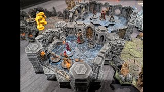 3D Gloomhaven Board Scenario 22  Temple of the Elements [upl. by Ramburt]