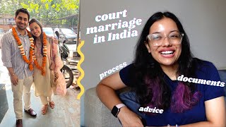 Court Marriage Process in India  My Experience  Special Marriage Act [upl. by Amalia]