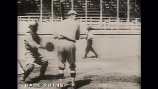 Babe Ruth Hitting [upl. by Nalorac]