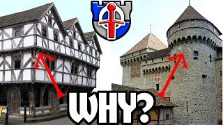 Why do medieval buildings overhang their lower floors [upl. by Yrrag]