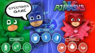 Lets Play PJ Masks SuperPower Game Gekko Owlette amp Cat Boy [upl. by Kaliope]