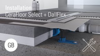 Installation CeraFloor Select with DallFlex [upl. by Niledam]