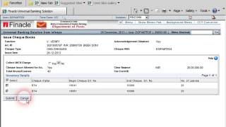 India Post Finacle Video  Issue of Chequebookwmv [upl. by Elyse]