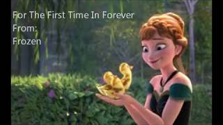 Frozen For The First Time In Forever Lyric Video [upl. by Aihtenak]