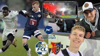 LAUTE AUSWÄRTSFANS  SPIELUNTERBRUCH 🔥🧨  Super League  FC LUZERN vs FC BASEL  Stadionvlog [upl. by Emmie]