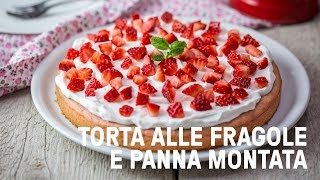 Torta vegana alle fragole e panna [upl. by Limhaj]