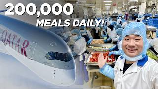 Inside Qatar Airways  How do they make 200000 Airplane Meals a day [upl. by Whitby]