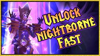 How to unlock Nightborne Fast  Unlock allied races guide  Updated [upl. by Nawj]