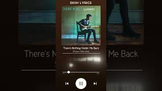 Theres Nothing Holdin Me Back music lyrics song theresnothingholdinmeback shawnmendes [upl. by Steele]