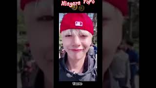 Tae tae Niagara popo😂 funny voice ✨✨ taeind [upl. by Aldric297]