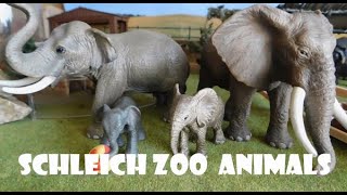 Zoo´s animals collection tour  SCHLEICH slony 2 časť [upl. by Ichabod]