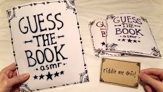 ASMR Blind Bags  Guess The Book Edition  Paper Crinkles Tracing Detail Letter Tracing Whispered [upl. by Artimed]