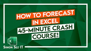 Basic Forecasting in Excel Tutorial SLOPE INTERCEPT FORECASTLINEAR TREND Forecast Sheets [upl. by Perrin14]