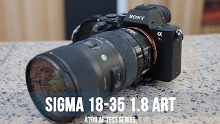 Sony A7r II  AF Test w Sigma 1835mm Art Lens EF WonderCon 2016 [upl. by Ahsieken213]